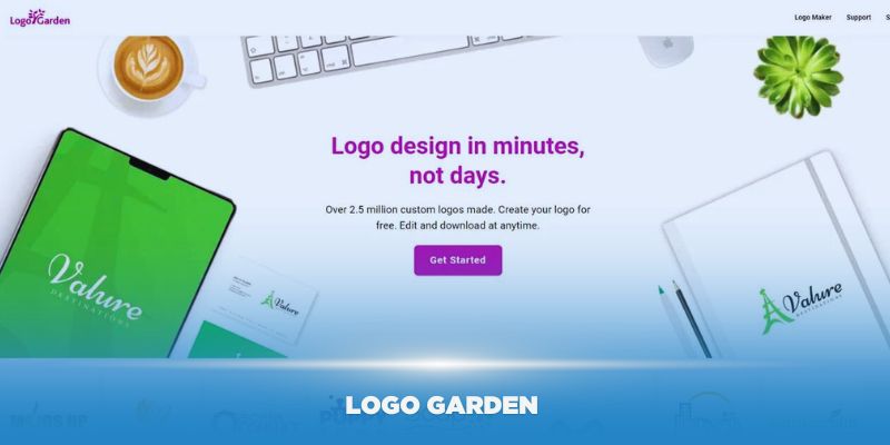 Trải nghiệm Logo Garden với nhiều tính năng độc đáo